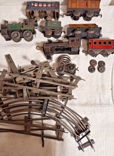 Alte blech eisenbahn spur - , 0